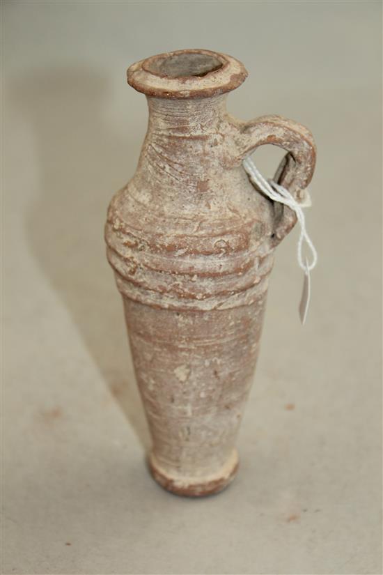 A Roman terracotta coiled container, c.1st / 2nd century AD, 15cm